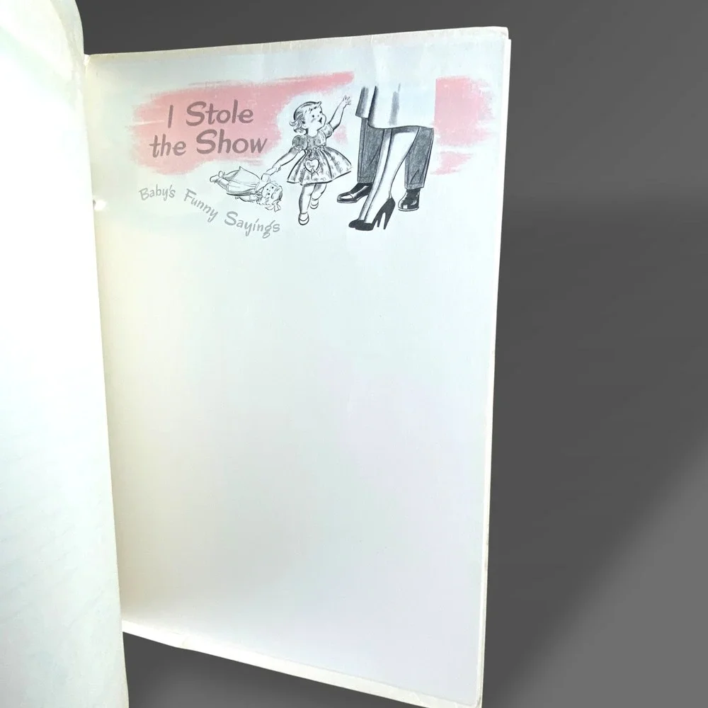 Baby's Own Memory Book 1950s MCM Unused Record Album Nursery Ephemera